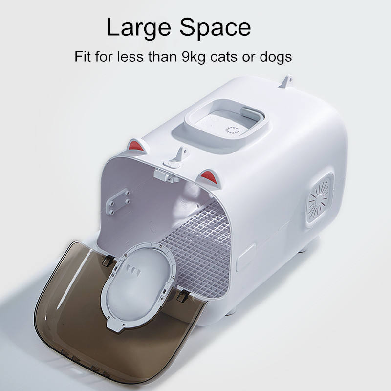 Large-Capacity Pet Travel Cage for Cats Dogs with Fresh Air System