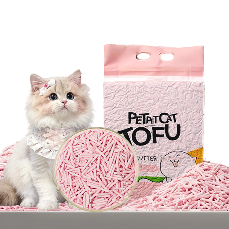Pet Supplies Biodegradable Tofu Cat Litter Quick Agglomeration Highly Absorbent Tofu Cat Litter Bulk