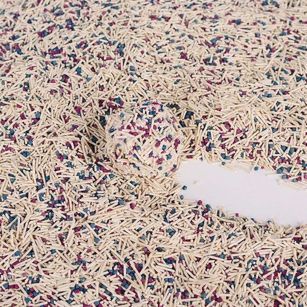 Hypoallergenic Lavender Fragrance OEM ODM Custom Mixed Cat Sand Kitty Litter