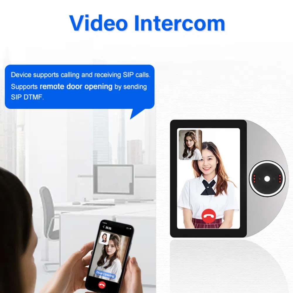 Factory Price 8-Inch Biometric Palm Finger Reader Face Recognition Attendance System Face Palmar Vein Detection Access Control Face Recognition Terminal