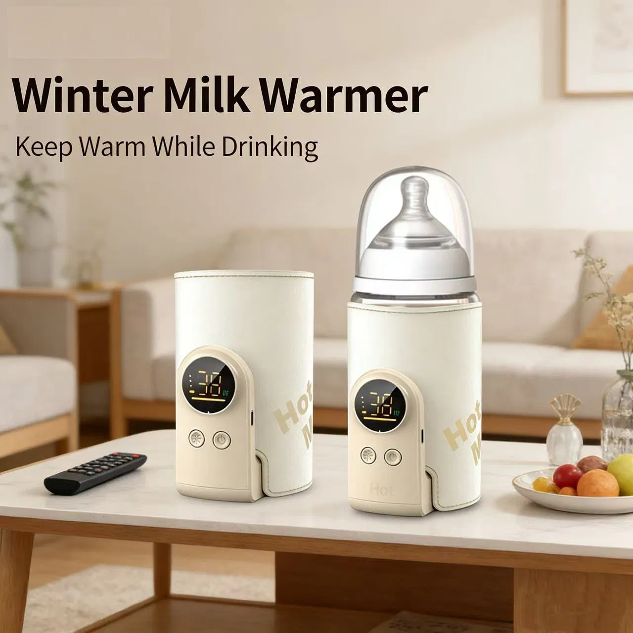 Baby Breast Milk Insulation Bottle Cover Smart Control Warm Milk Wonder, Portable and Warm When Going out