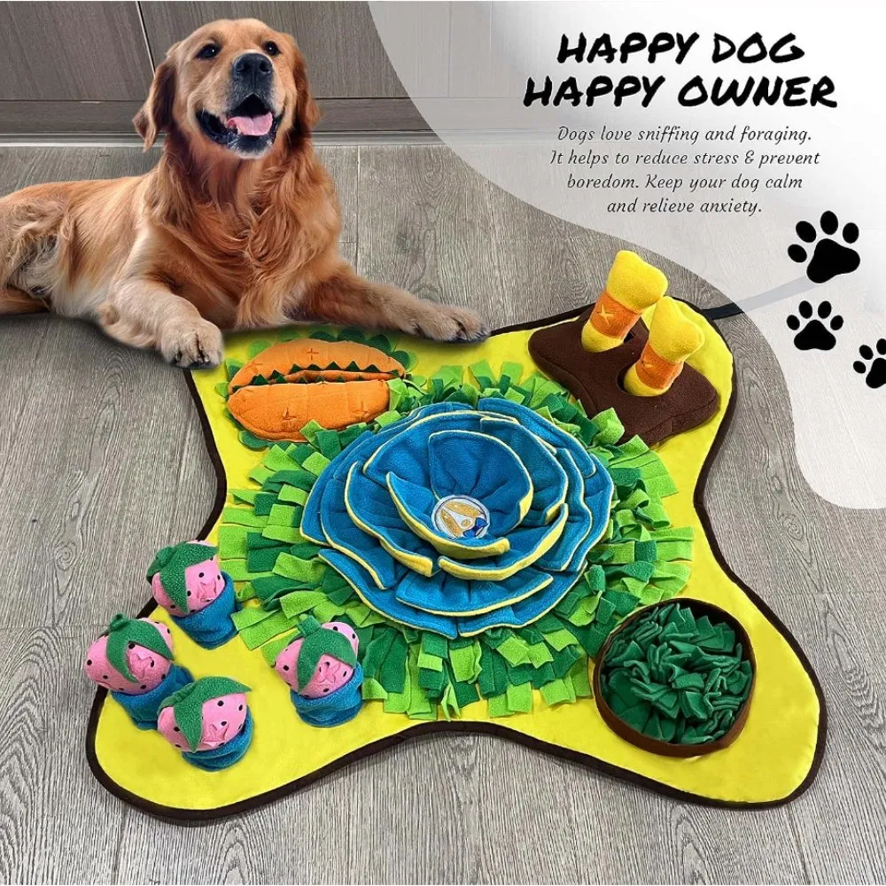 Snuffle Ball Anxiety Relief Dog Feeding Mat Enrichment Dog Puzzles for Dogs