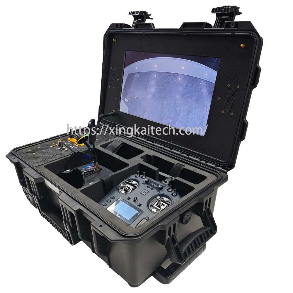 Fpv Drone Mission Case Video Screen Mounted 5.8g Goggler Portable Ground Control System Remote Controller Battery Accessories