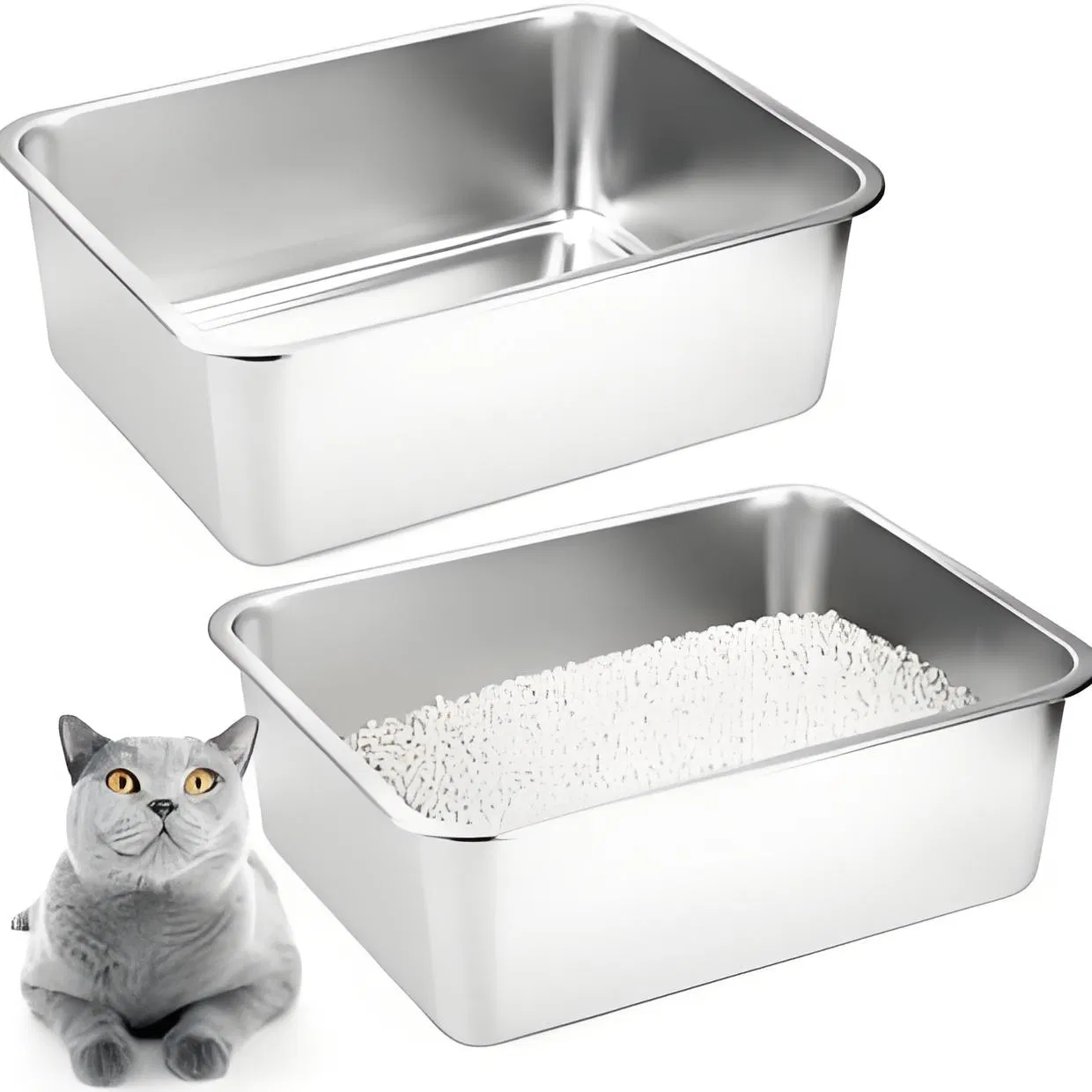 Multicats Easy Cleaning Box for Your Cat's Toilet Needs