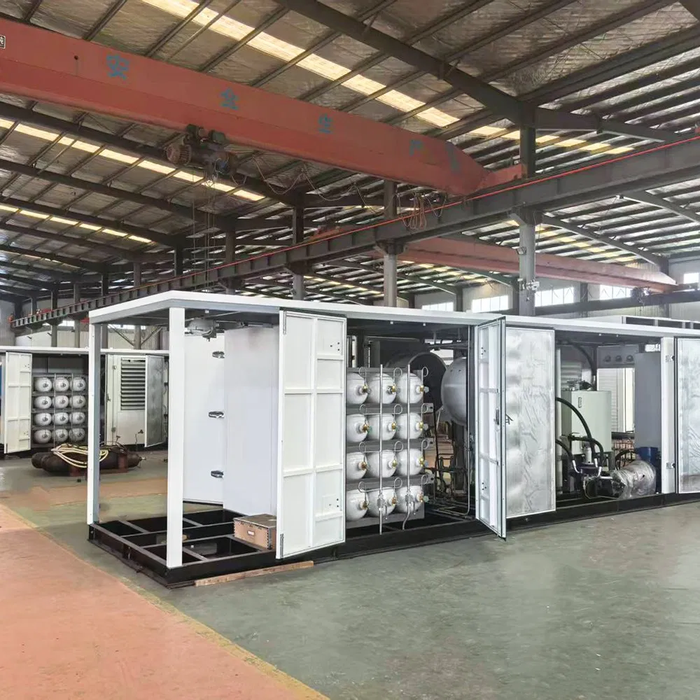 Integrated 1200nm3/H Smart PLC Control Remote Water Proof CNG Daughter Refueling Station