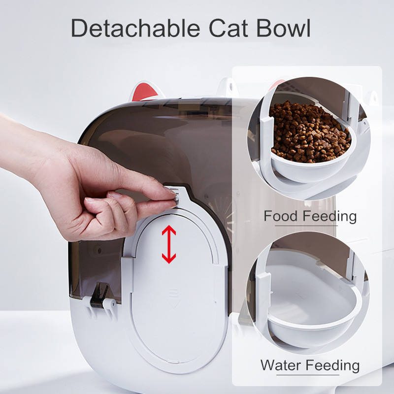 Dual-Zone Pet Travel Cage for Travel with Multi-Side Ventilation