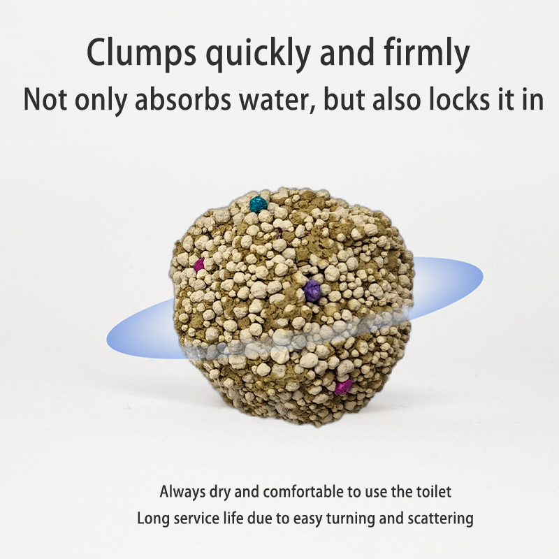 Pet Products Pet Supplies OEM/ODM Cat Litter Kitten Litter Bentonite Clay Cat Litter Easy Clumping Meltable Deodorizing Antibacterial Cheap Cat Litter