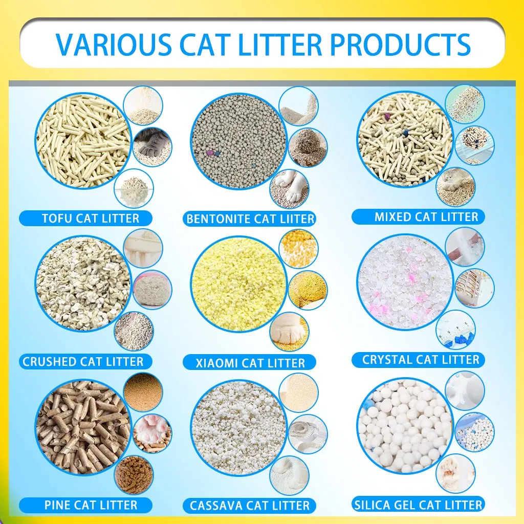 OEM/ODM Pet Accessories Pet Sand Bentonite Cat Litter Low Tracking Premium Low Dust Lightweight Cat Litter