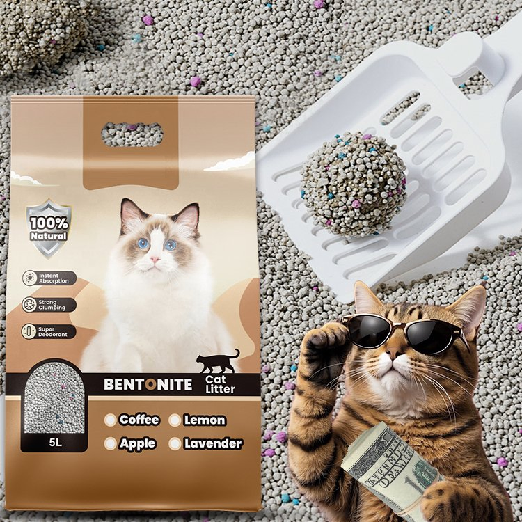 Natural Aloe Vera Infused Skin Soothing Properties Hypoallergenic Dust Free Formula Bentonite Cat Litter