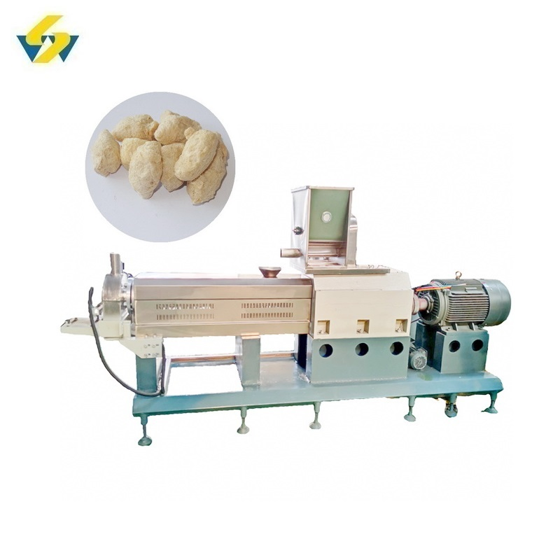 Tvp Chunks Make Machine Double-Screw Extruder and Dryer Machinery Industry Equipment