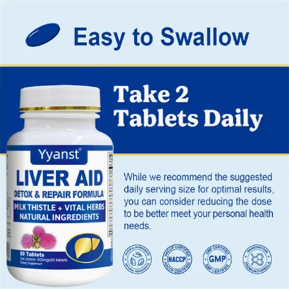 OEM/ODM Liver Support and Weight Loss Detox Tablets for Wellness