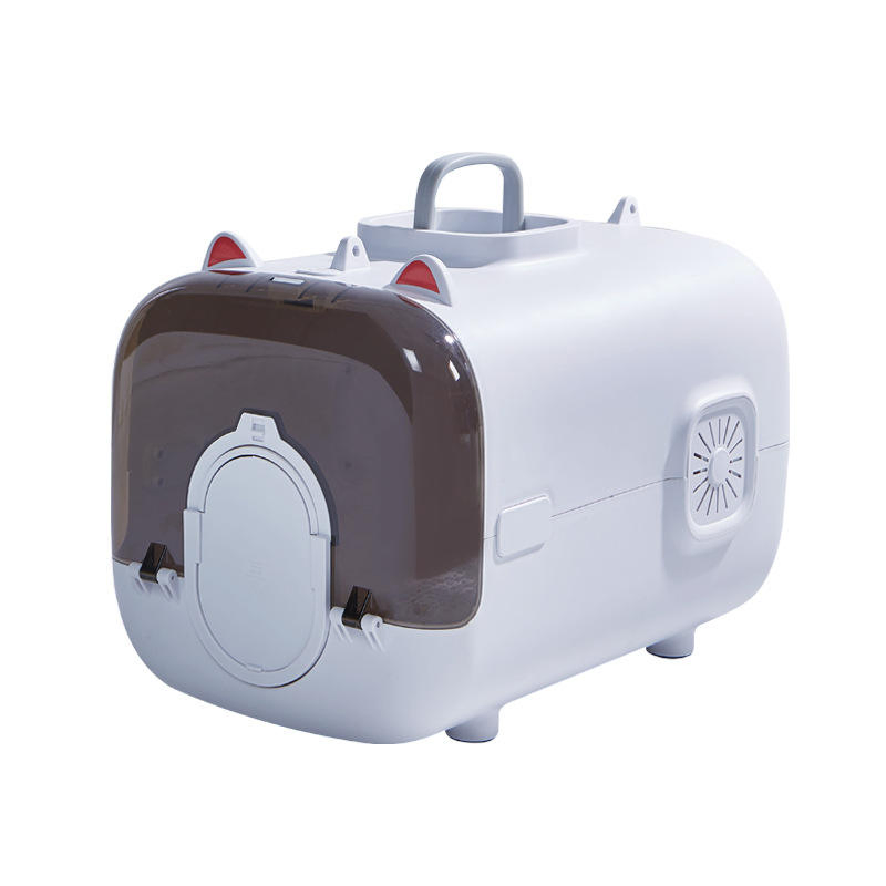 Large-Capacity Pet Travel Cage for Cats Dogs with Fresh Air System