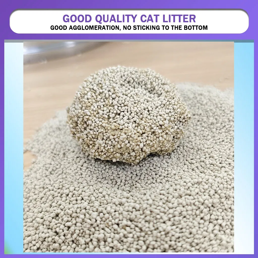 OEM Factory Supply White Bentonite Cat Litter Sands Odor Removal Low Tracking Clumping Dust-Free Pet Product Affordable Kitty Litter