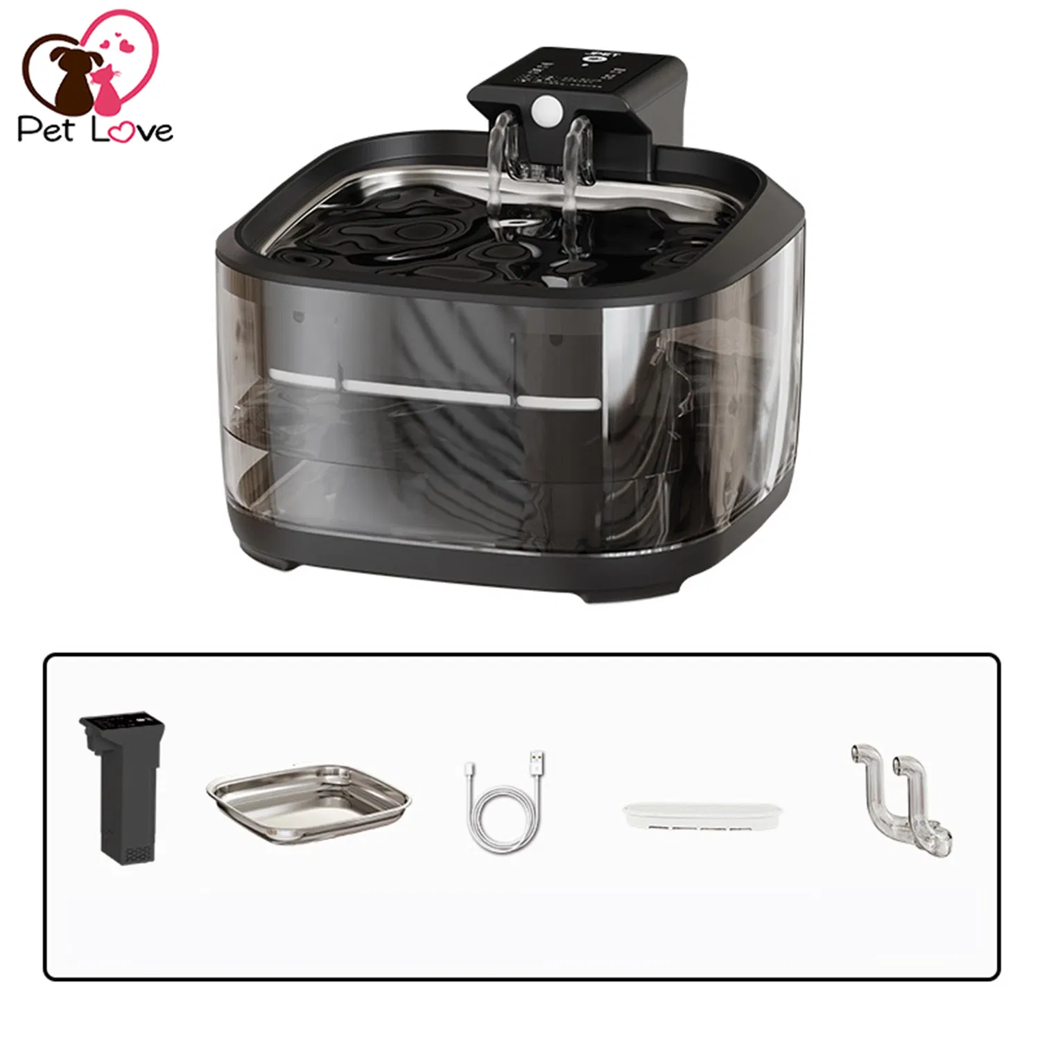 Smart Sensor Pet Water Fountain 4.5L with Quiet Flow