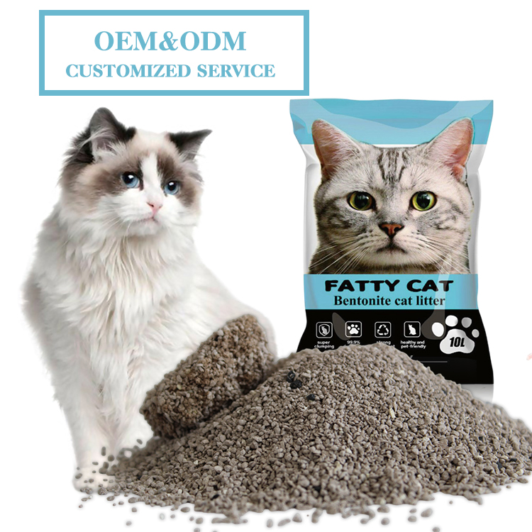 Free Samples Lemon Lavender Fragrance Clumping Strong Odor Control Bentonite Cat Litter