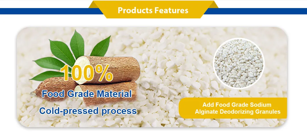 Cassava Cat Litter Detail