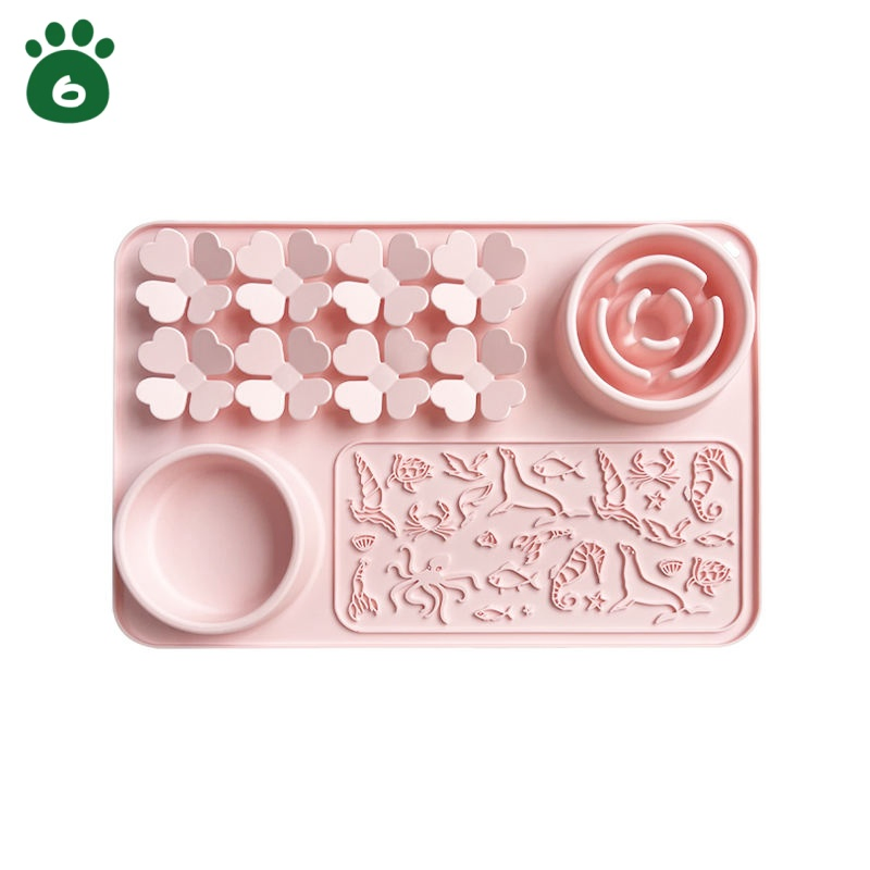 OEM ODM Silicone Slow Feeder Cat Dog Lick Mat Pet Snuffle Mat Slow Feeding Licking Sniff Pad with Suction Cups
