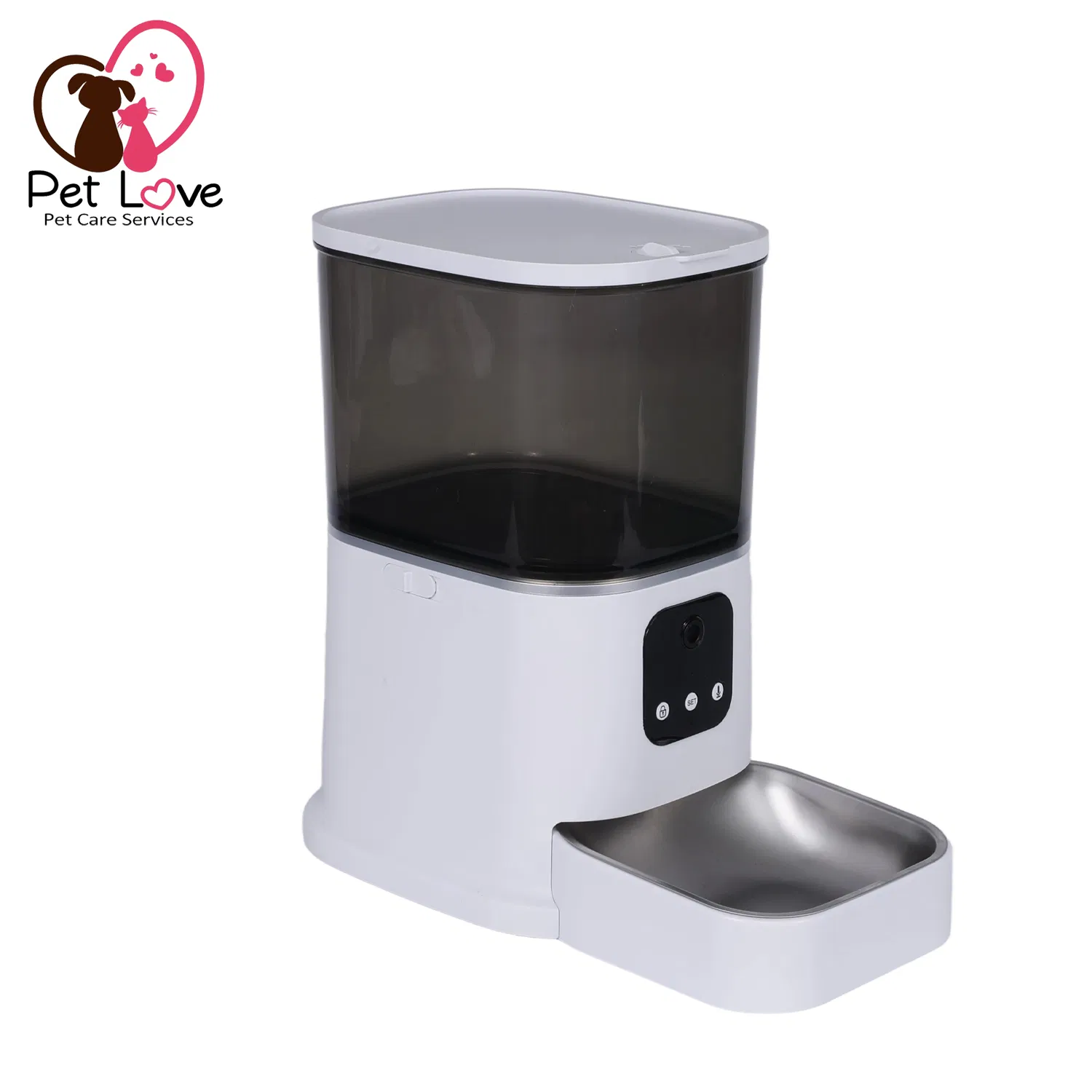 Automatic WiFi Pet Feeder with HD Video, Voice Interaction &amp; 5L Capacity