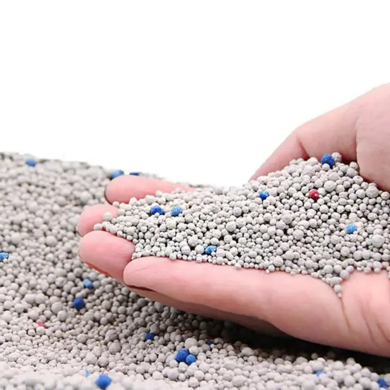 OEM Factory 1-3mm Strong Clumping Litter Low Dust Colorful Premium Bentonite Cat Litter