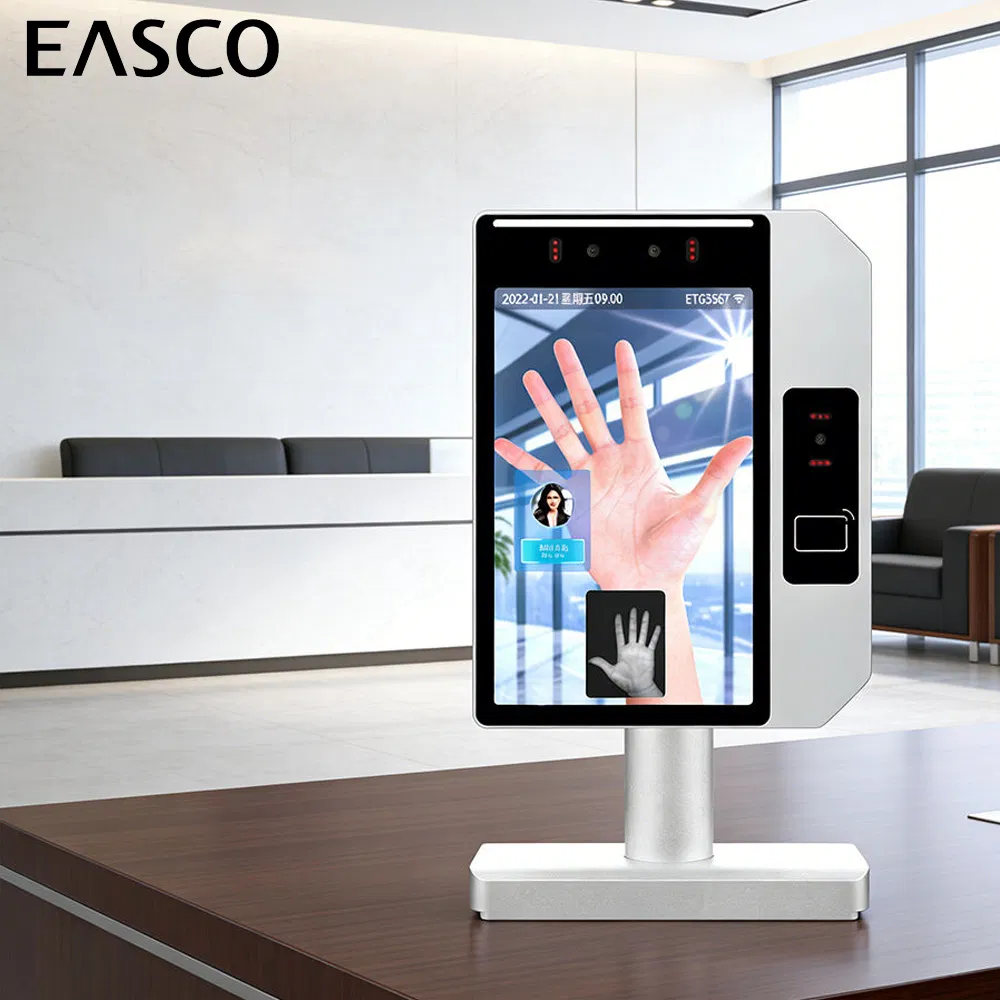 8 Inch School Reconnaissance Facial WiFi Face Palm Vien Recognition Device Biometric Access Control Time Attendance System