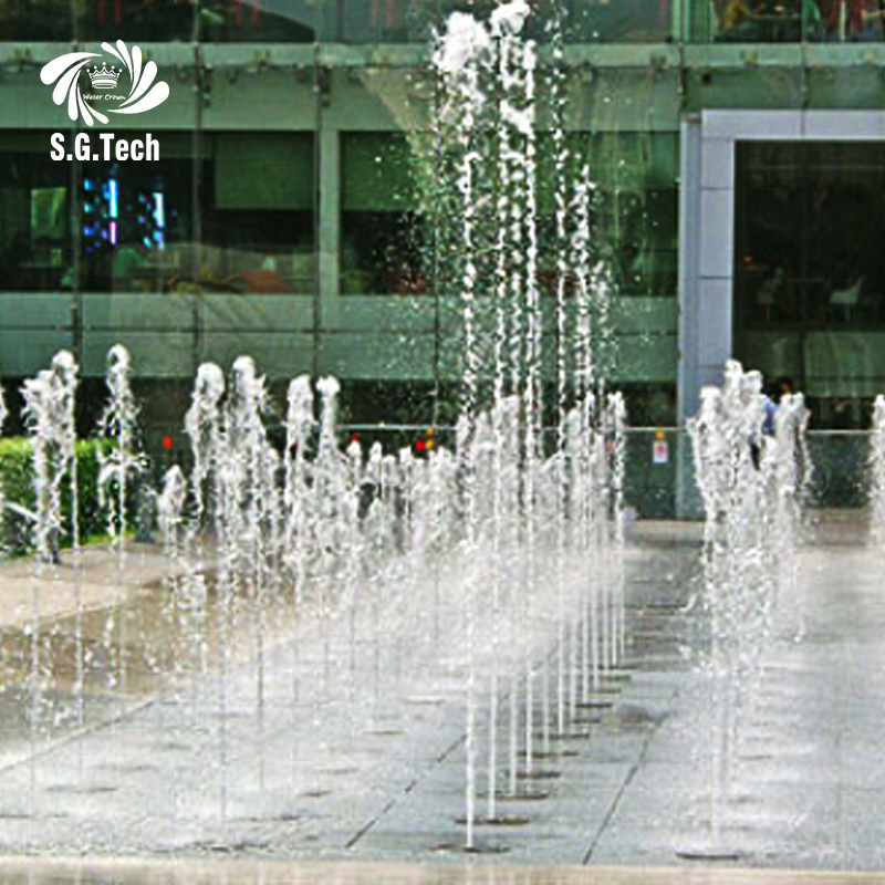 Water Crown Fountain Music Rhythm: High-Tech Dry DMX Fountain Show