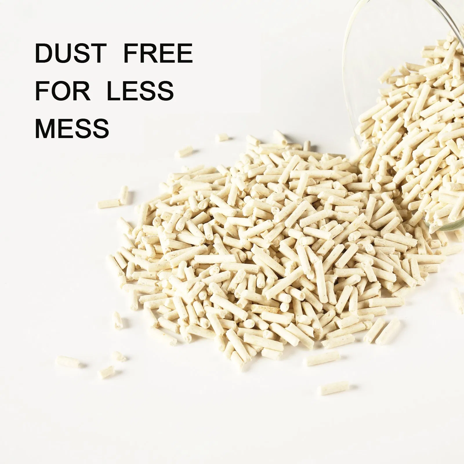 Top Quality Super Natural Tofu Cat Litter Manufacturer Premium Low Dust 6L Clumping Crushed Stripe Shape