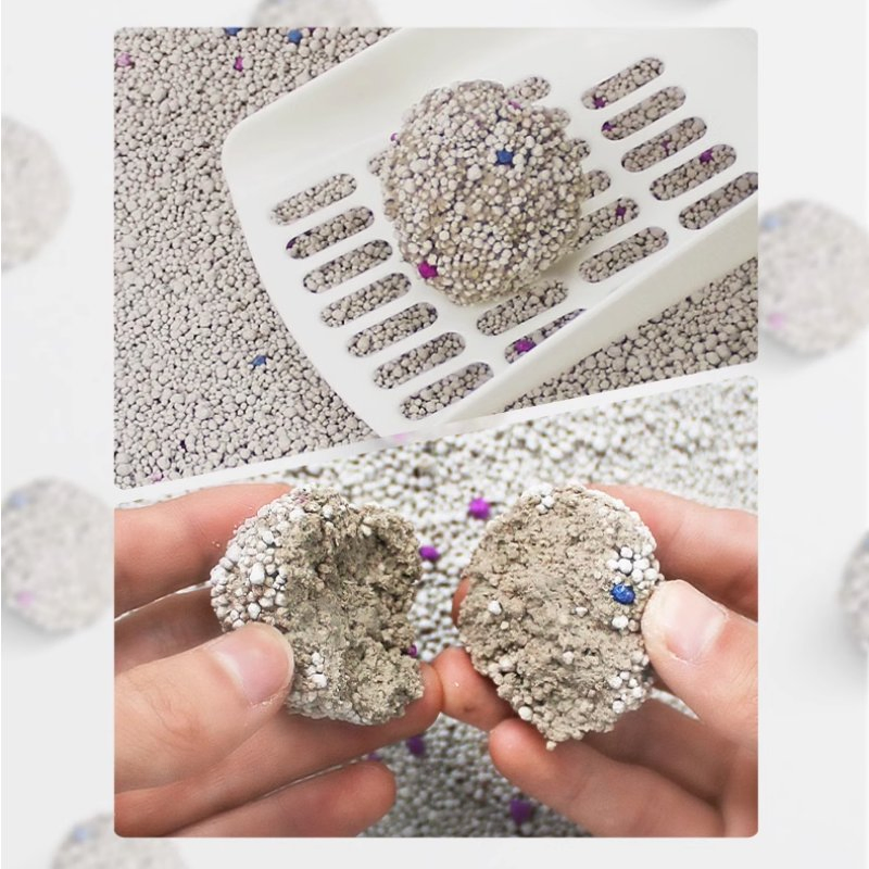 OEM ODM Factory Quick Clumping Lightweight Dust-Free Multi-Cat Households Ball Bentonite Cat Litter