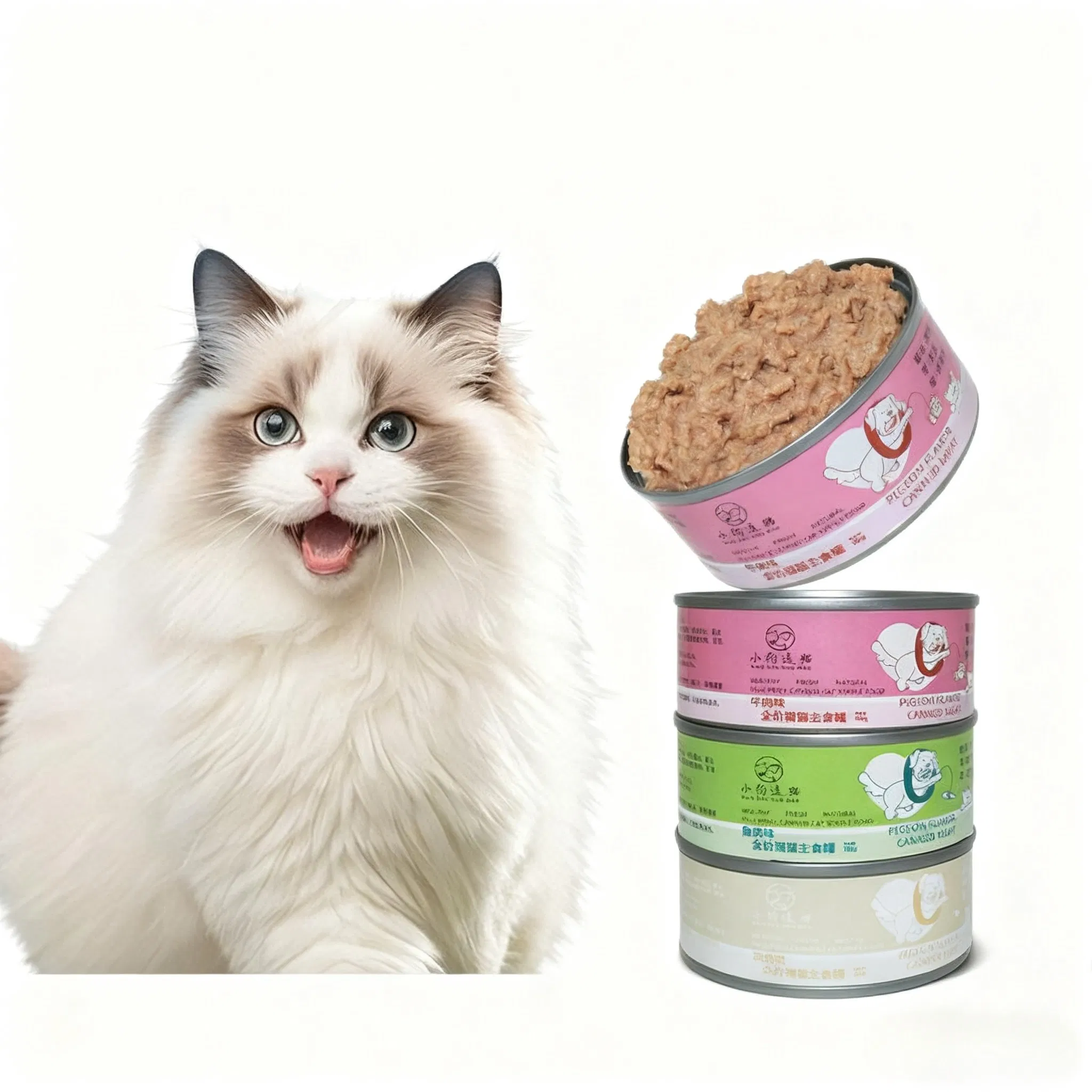 High-Quality Canned Cat Wet Food, Suitable for Delicious Canned Cat Food Taste Can Be Customized.