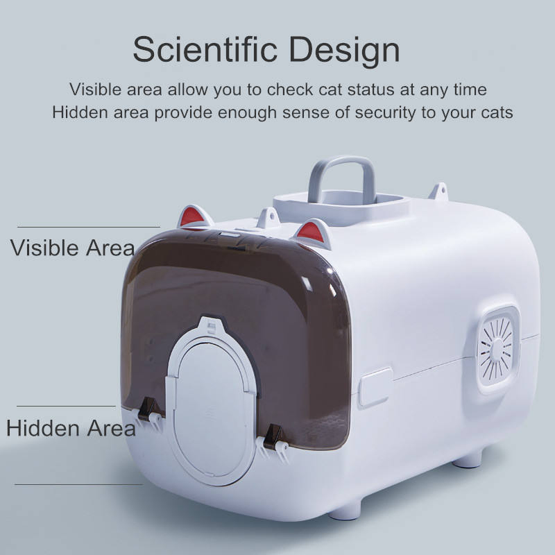 Large-Capacity Pet Travel Cage for Cats Dogs with Fresh Air System