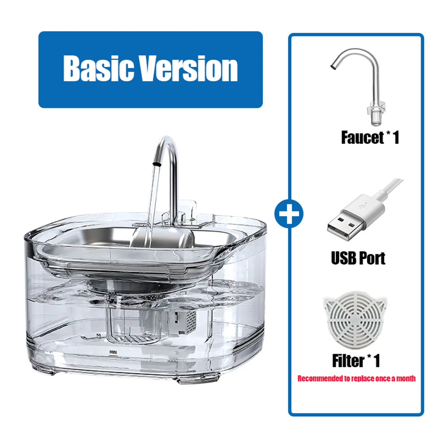 Automatic 3.2L Smart Pet Water Fountain with Dual Water Modes