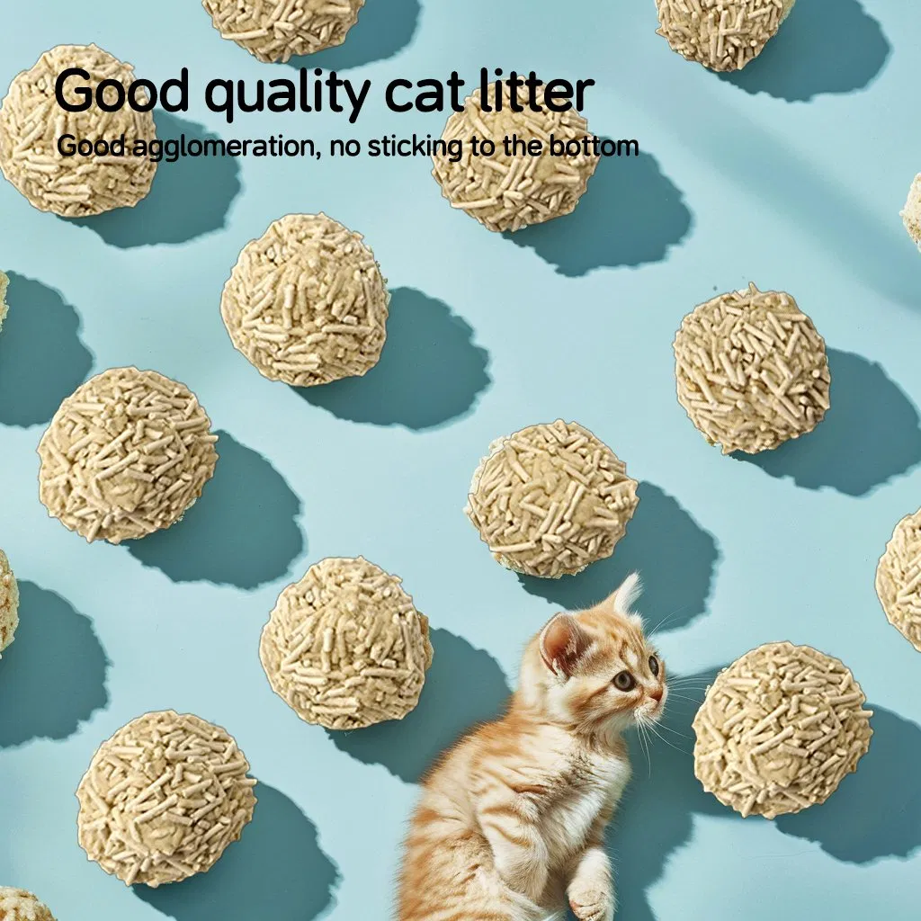 Natural Plant-Based Tofu Cat Litter 6L Pet Cat Clean Products OEM Factory
