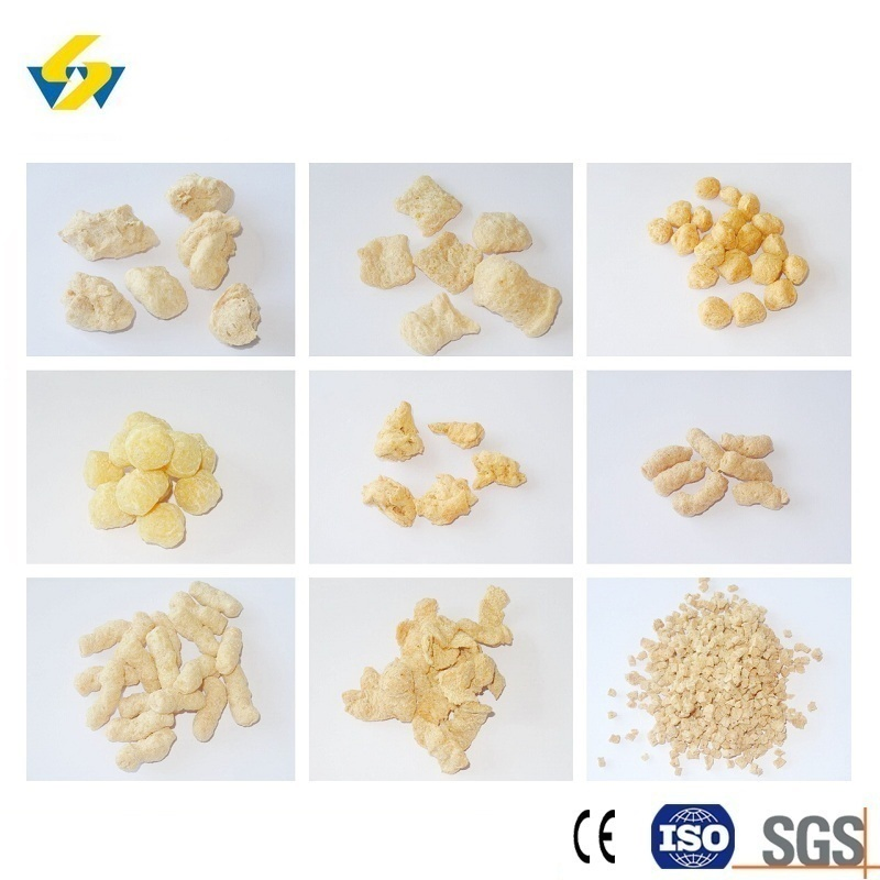 Tvp Chunks Make Machine Double-Screw Extruder and Dryer Machinery Industry Equipment