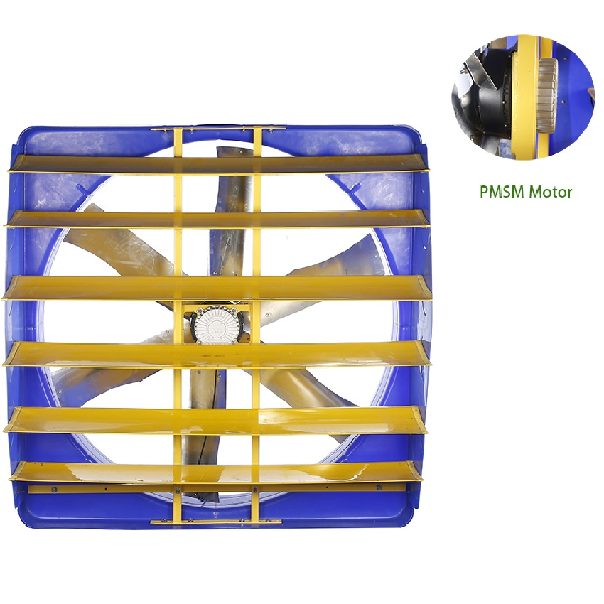 Smart IoT Integrated Square Circulation Fan with APP Control and Energy Saving Pm BLDC Motor Timely Delivery Rust-Free Housing Poultry Fan