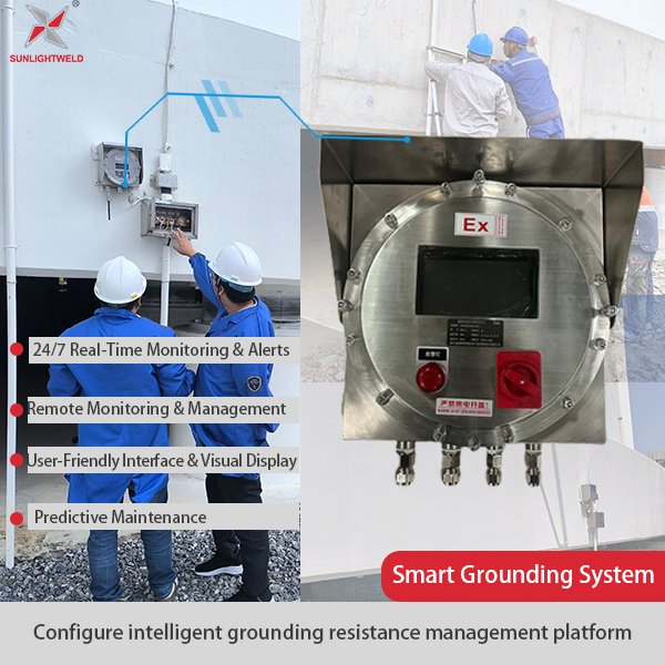 Oil and Petrochemical Grounding Monitoring System Solutions Earth Resistance Tester (Explosion Proof, Online Platform)