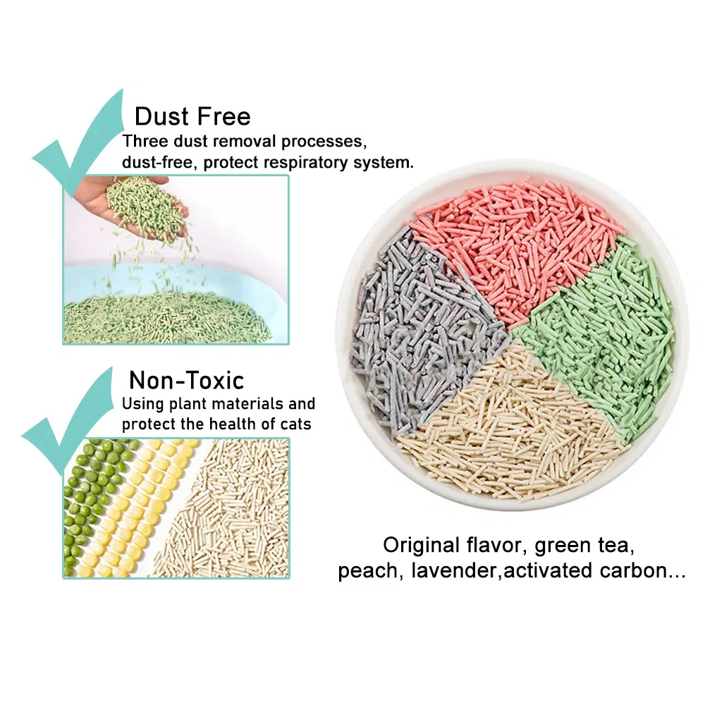Bulk Order Support Instant Odor Lock Eco-Friendly Tofu Cat Litter