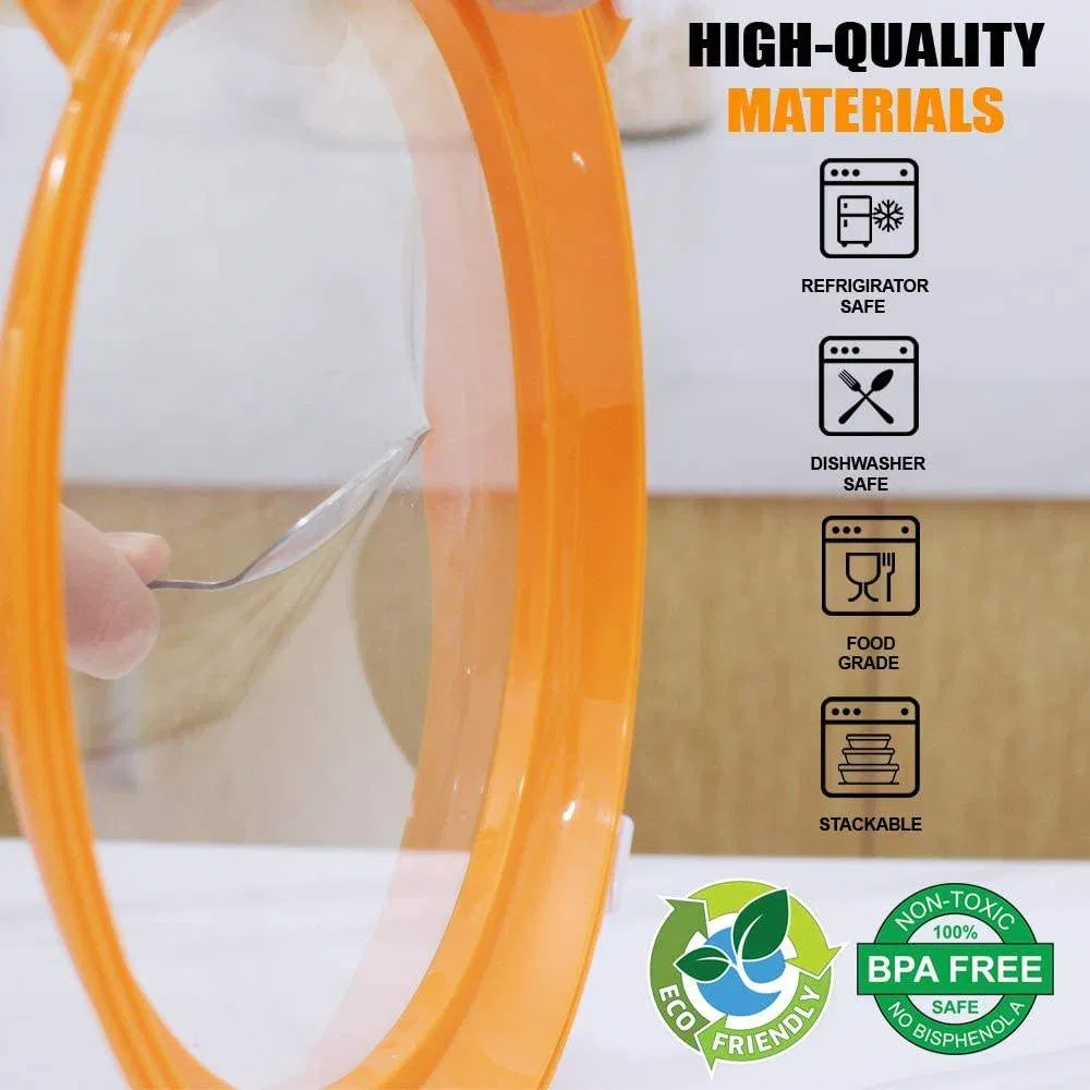 Upgrade Vacuum Seal Round Food Preservation Tray Storage Containers