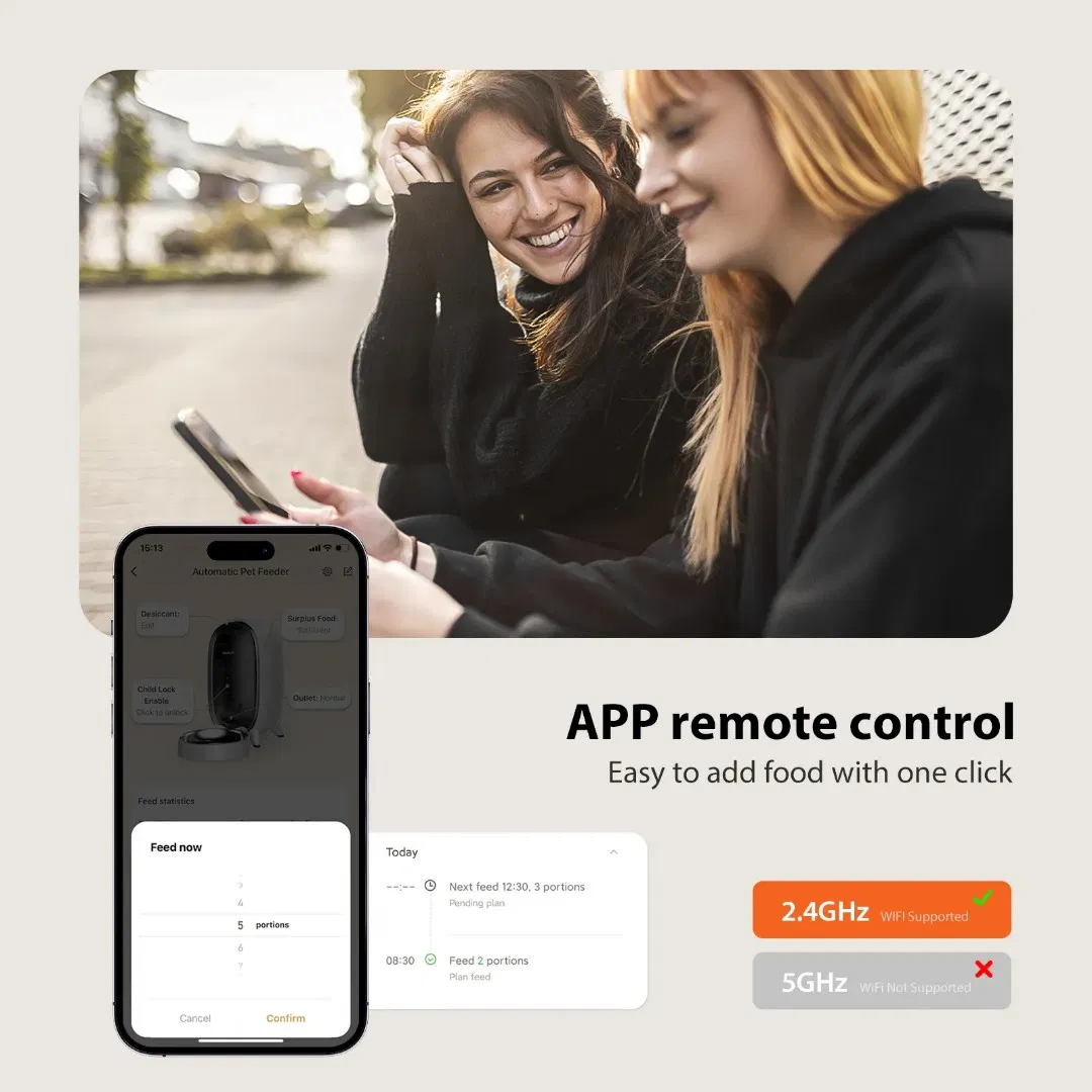 Intelligent APP Feeding Smart Pet Feeder with Voice Video Interaction