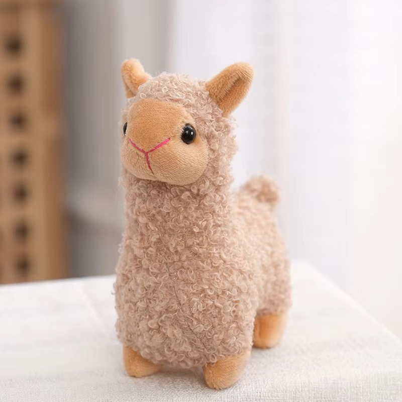 Cute Simulational Lamb Soft Sheep Animal Plush Doll Toy with Keychain