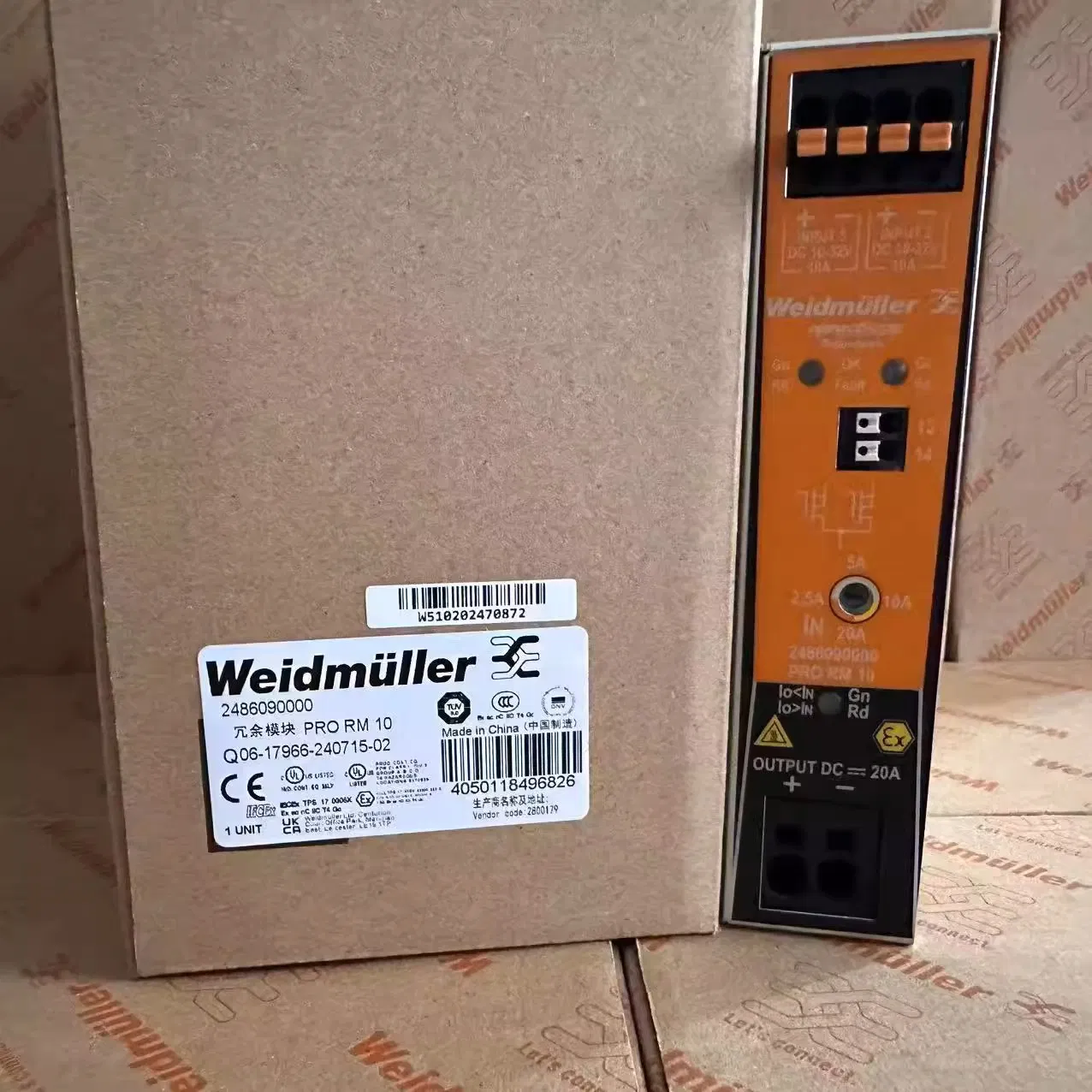 Brand New Original Weidmuller Power Redundancy Module PRO RM 10 2486090000