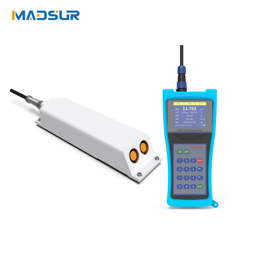 Portable Ultrasonic Doppler Flowmeter for Dam, Ditch, Pipe Water Monitoring