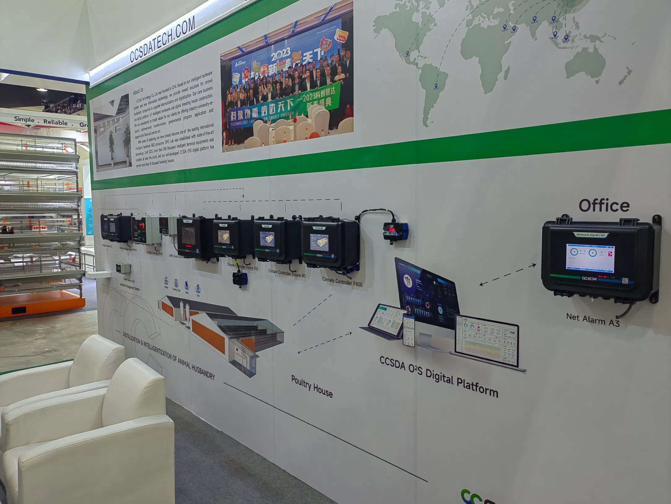 Ccsda Digital Poultry Farm Controller 10 Inch Touch Screen Remote Monitoring