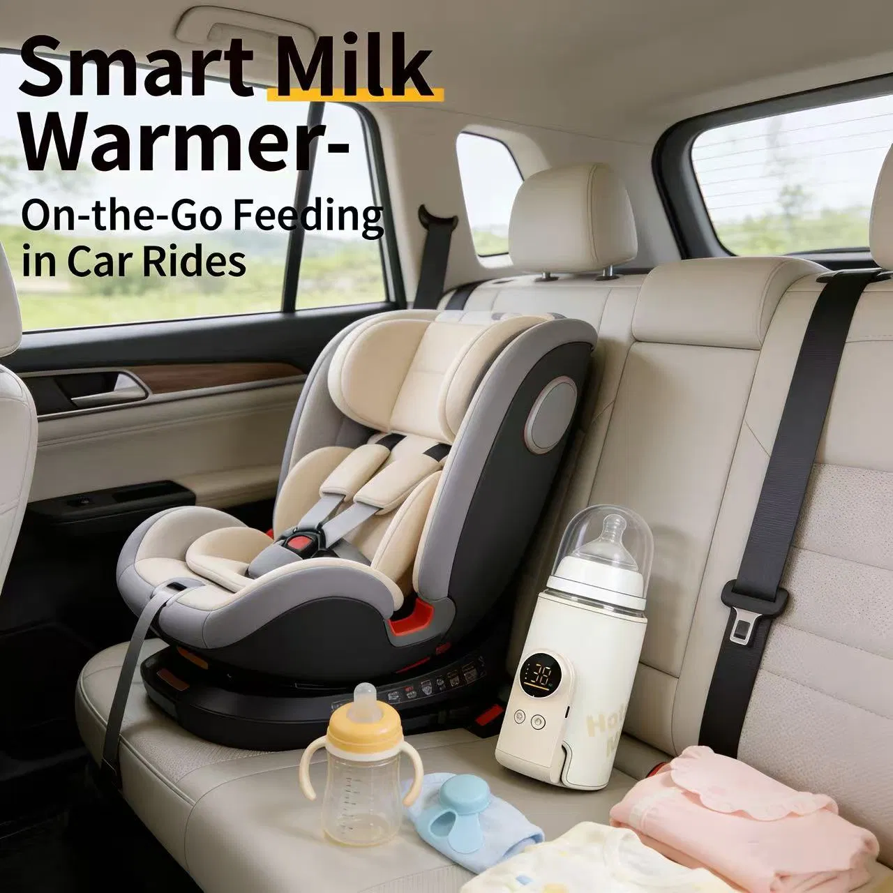 Baby Breast Milk Insulation Bottle Cover Smart Control Warm Milk Wonder, Portable and Warm When Going out