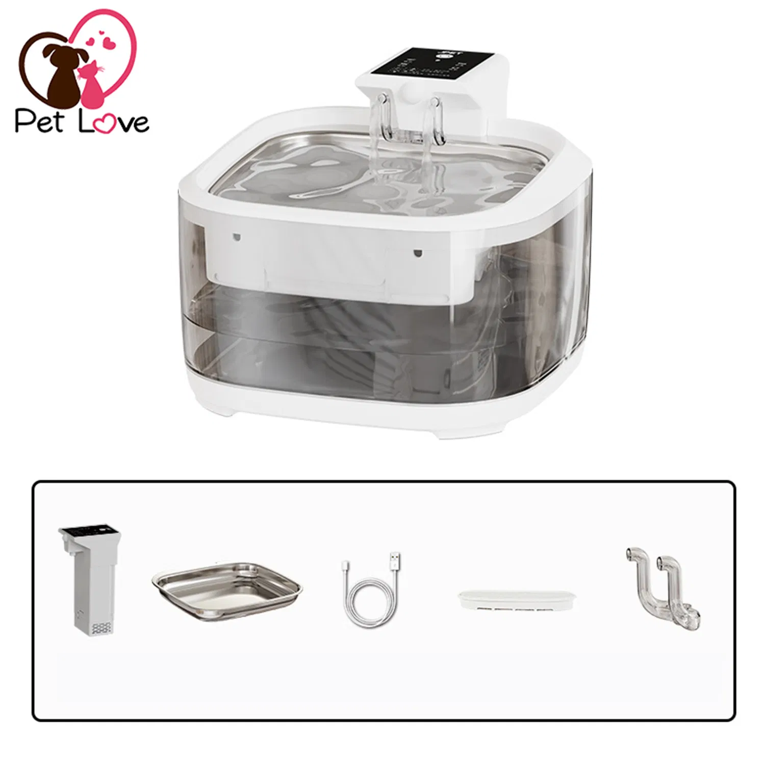 Smart Sensor Pet Water Fountain 4.5L with Quiet Flow