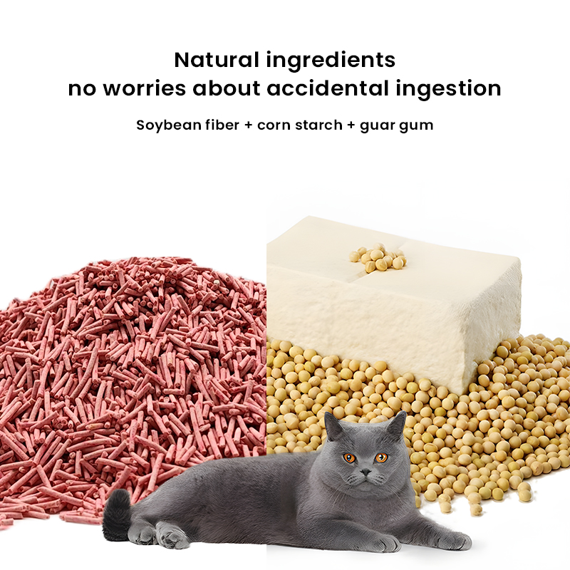 Pet Product Tofu Cat Litter Lightweight Biodegradable Tofu Cat Sands for Post-Operative or Medical Recovery Gentle and Non-Irritating for Indoor Cats