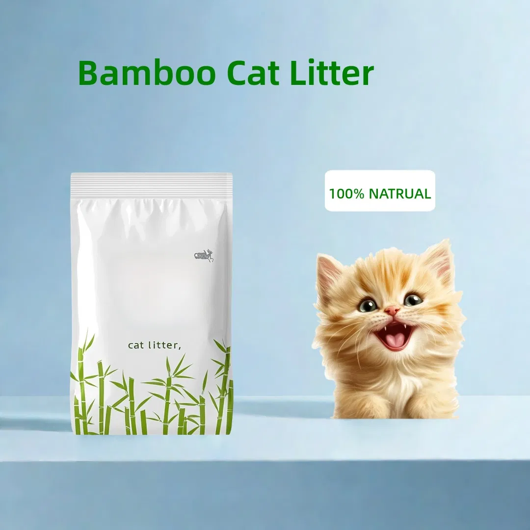High-Grade 100% Natural Plant Based Cat Litter Super Odor Control High Water Absorption Quality Bamboo Litter Sand