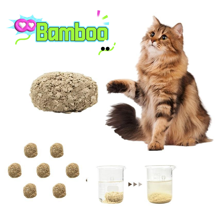 OEM/ODM Broken Bamboo Cat Litter Ultra Odor Control Clumping Dust Free Natural Plant Based Crushed Litter Sand