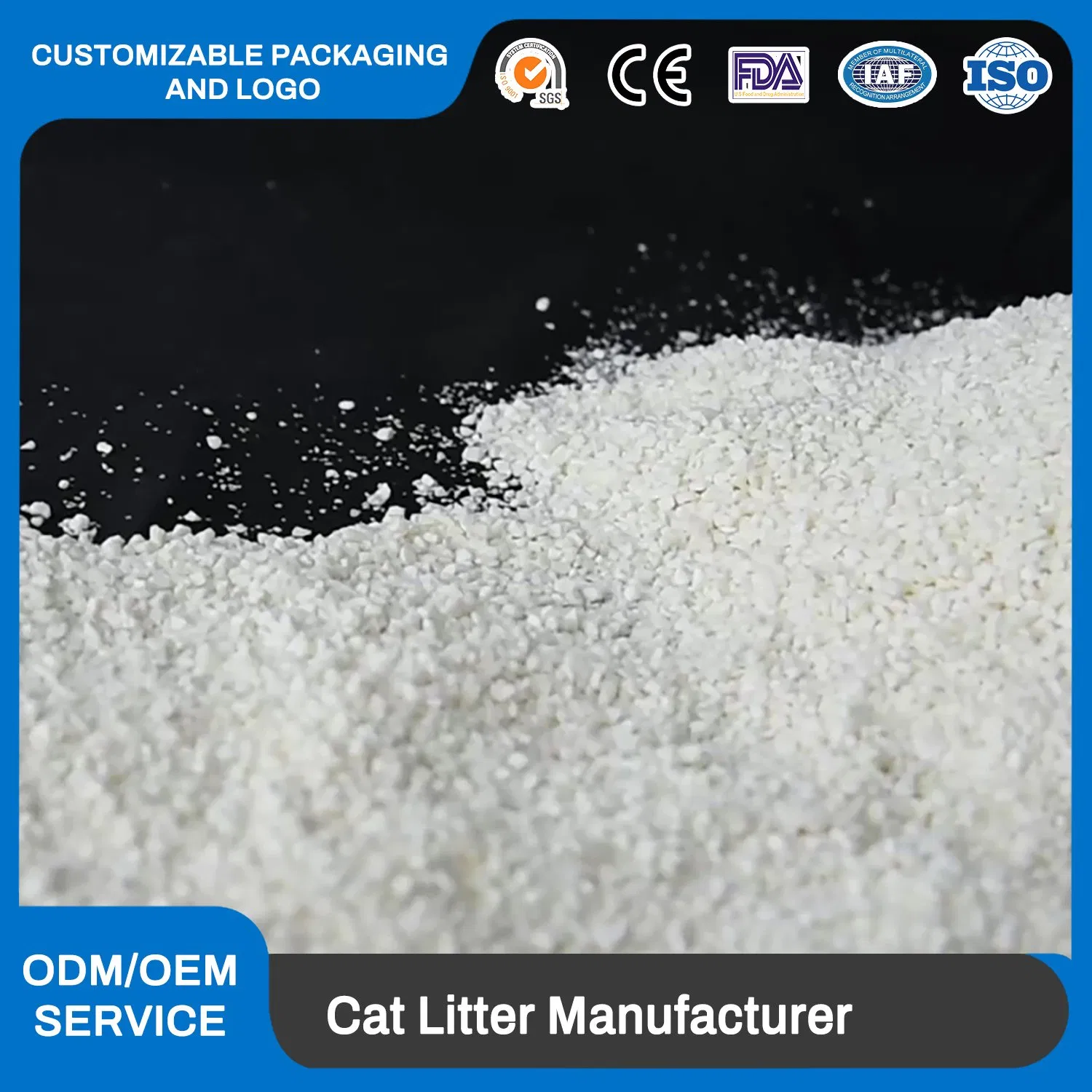 Eco-Friendly Cassava Cat Litter with High Water Absorption No Residue Non-Sticky Paw-Friendly Lightweight Cat Litter Sand
