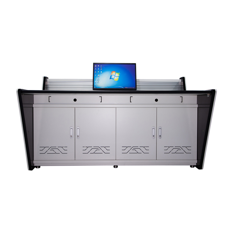 Multi-User Computer Desk for Security Data Center Office Computer Desk with Two Screens