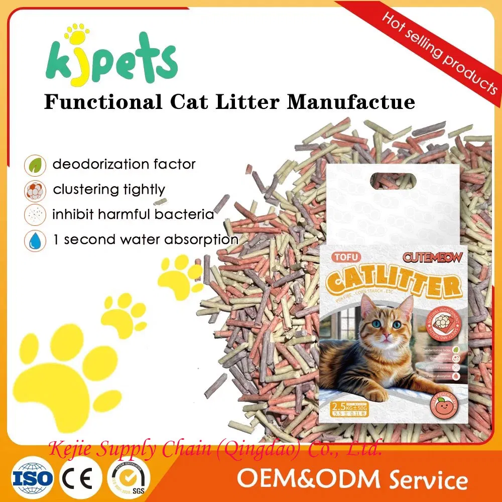 Premium Clumping Tofu Cat Litter for Fast Cleanup
