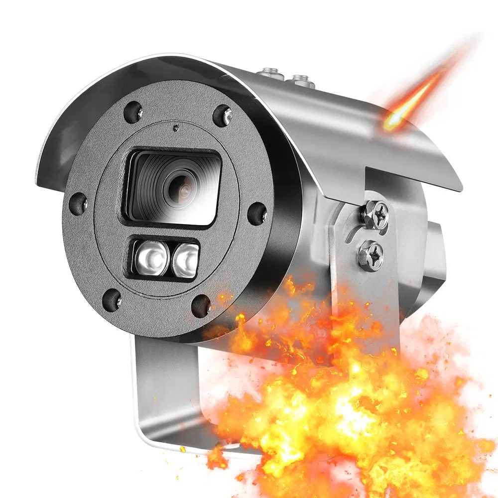 Ga-Ex3fi-M5s Outdoor Explosion-Proof Poe Security Camera with Gcraftsman 304 316 Stainless Steel IP CCTV Housing Working Hikvision NVR